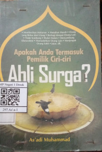 Image of APAKAH ANDA TERMASUK PEMILIK CIRI-CIRI AHLI SURGA ?